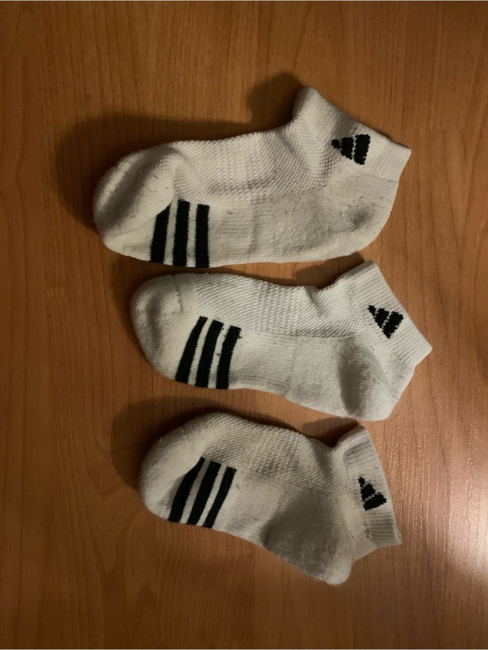 White Ankle Socks with Black Stripes